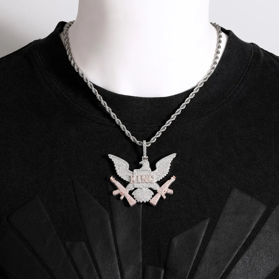 Iced Out King Eagle Pendant
