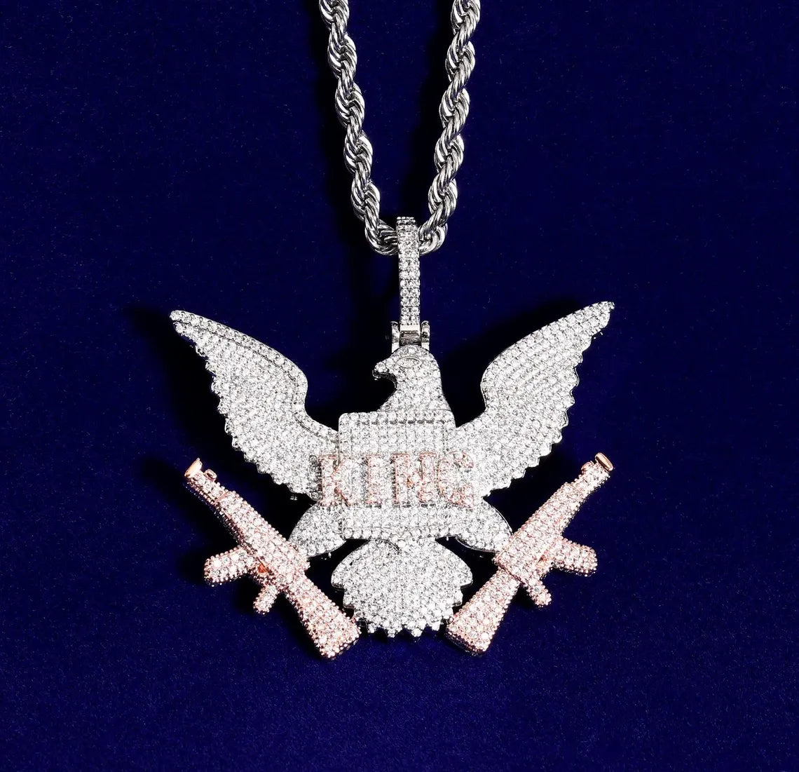 Iced Out King Eagle Pendant