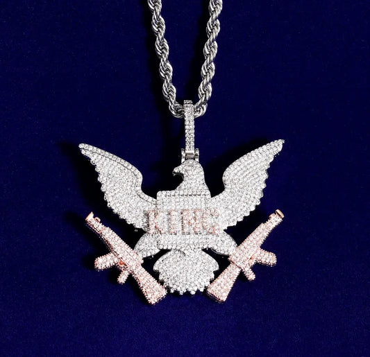 Iced Out King Eagle Pendant