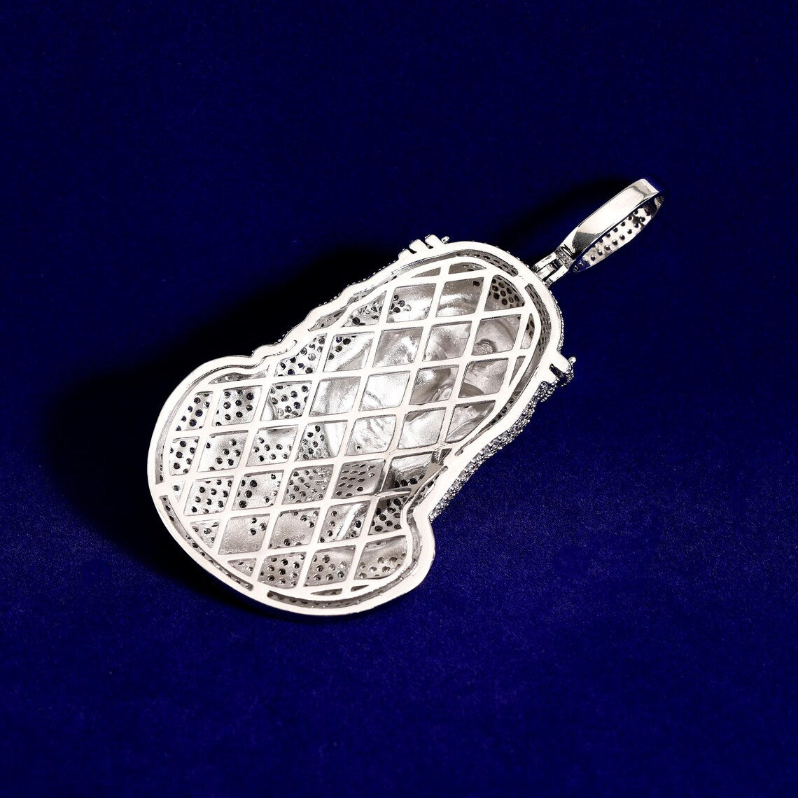 Iced Out Jesus Bleeding Face Pendant