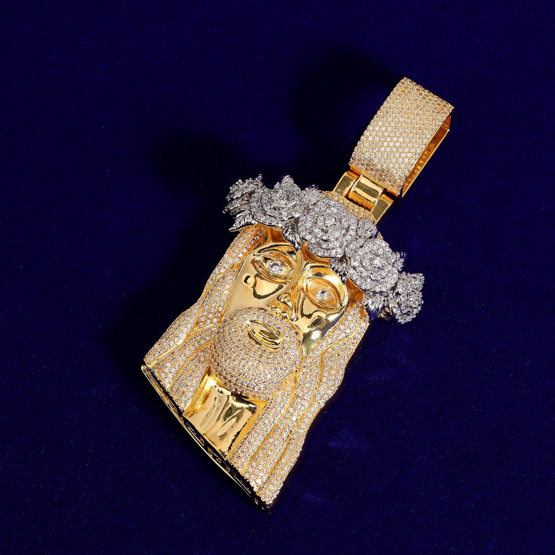 Iced Out Diamond Jesus Pendant