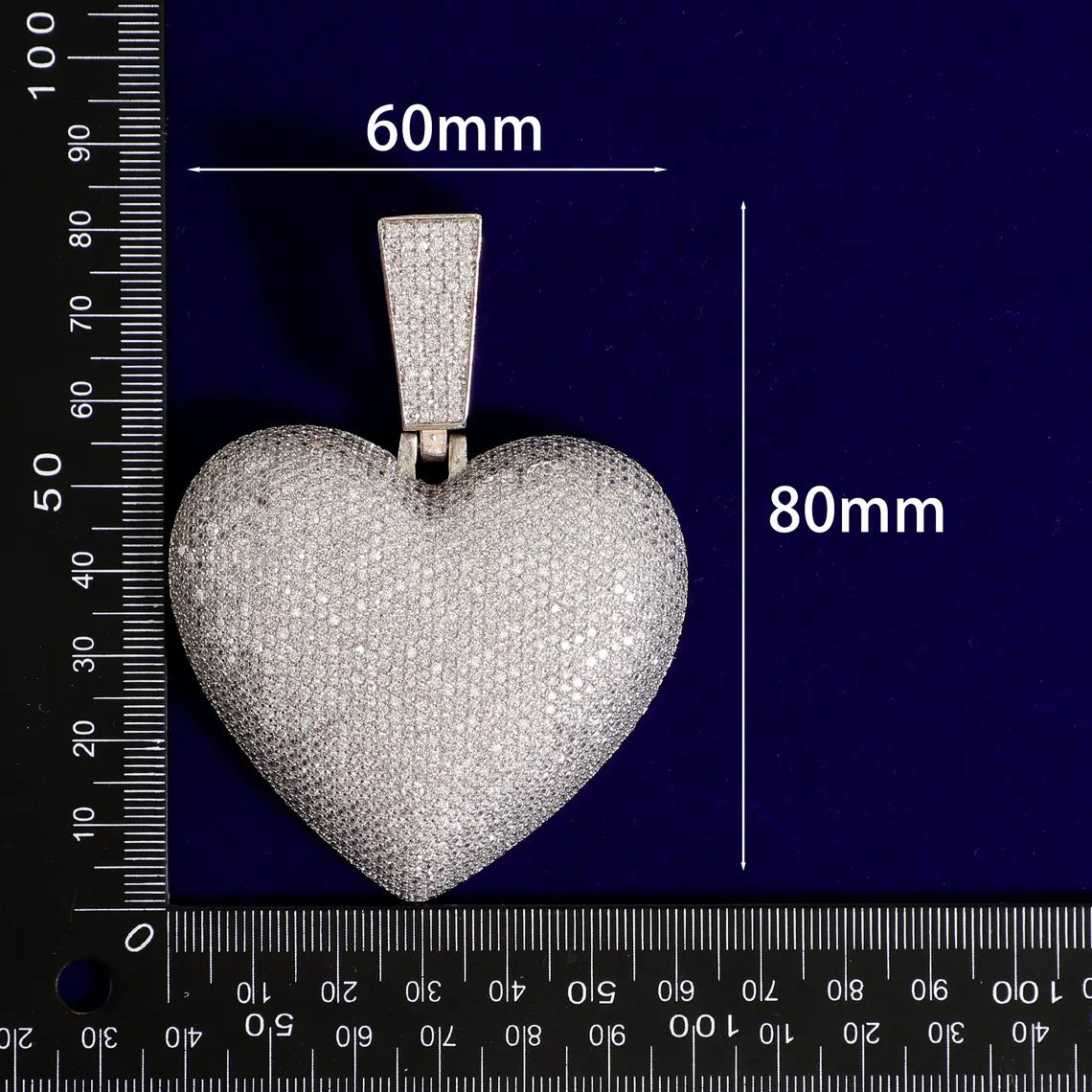 Iced Out Big Heart Pendant