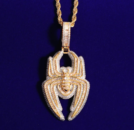 Iced Out Spider Pendant