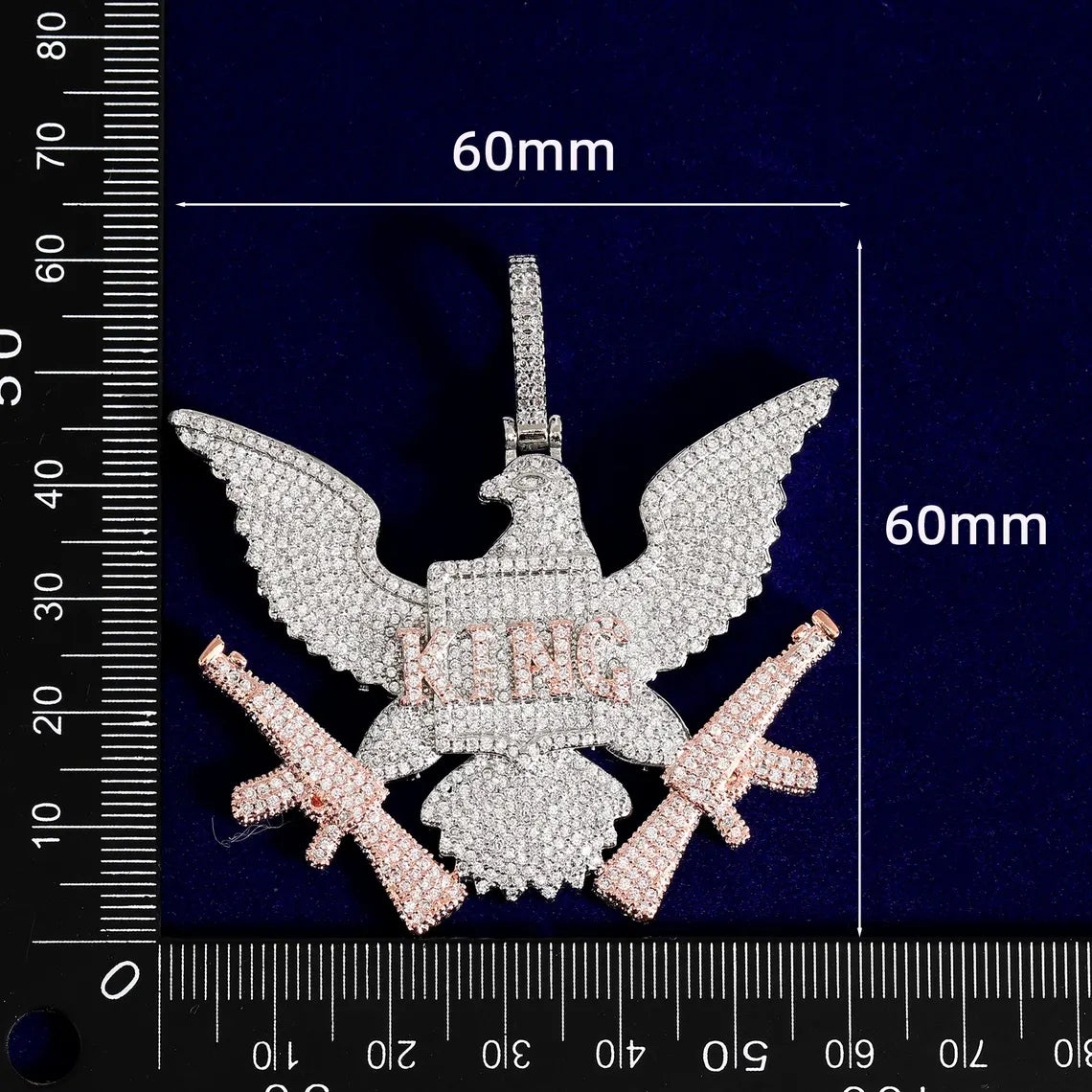 Iced Out King Eagle Pendant