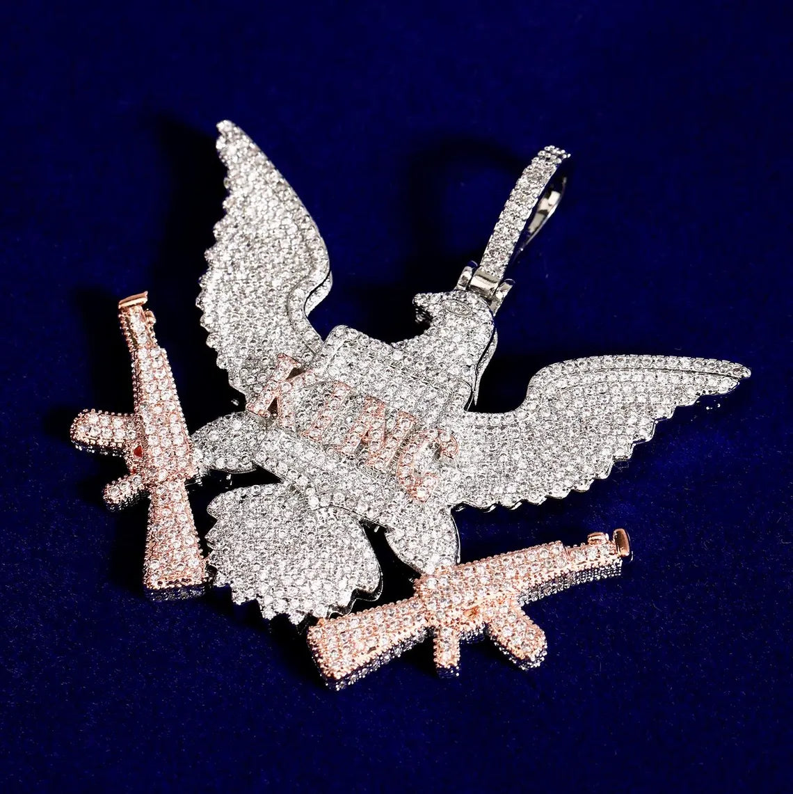 Iced Out King Eagle Pendant