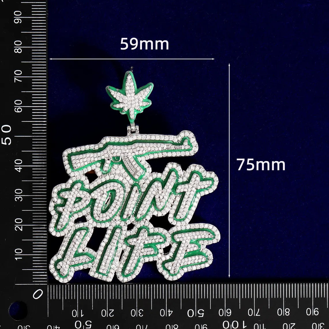 Iced Out Point Life Pendant