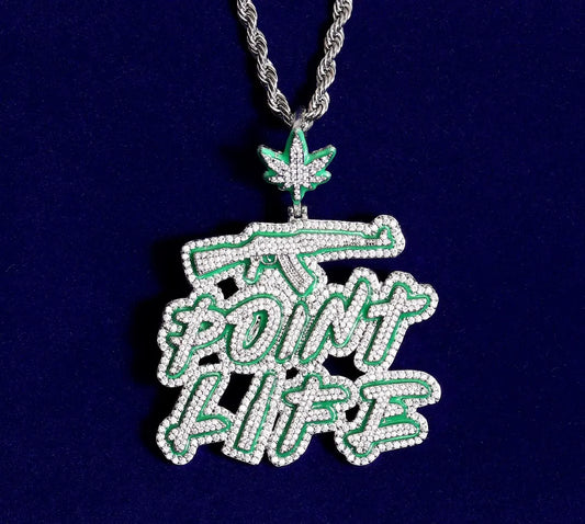 Iced Out Point Life Pendant
