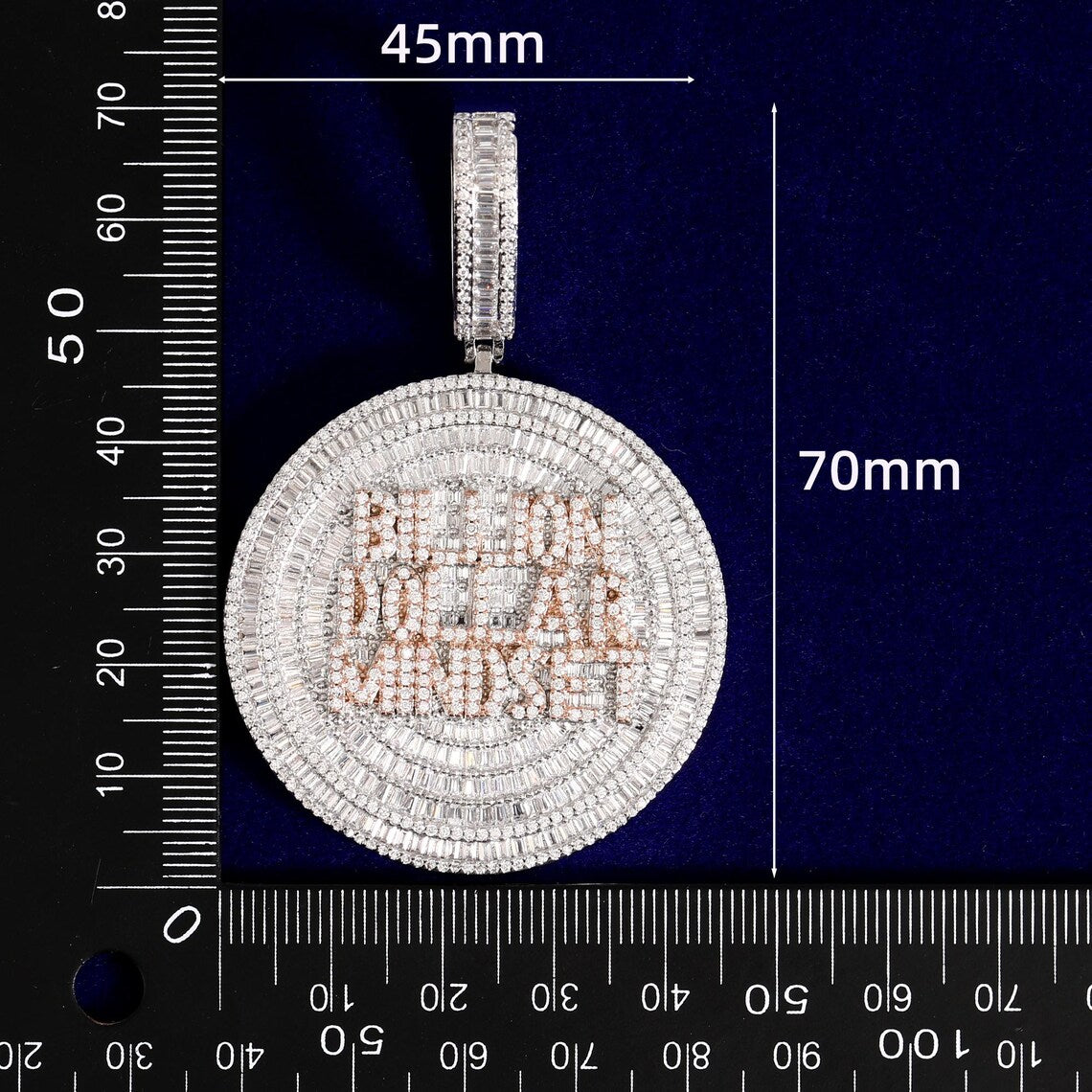 Iced Out Billion Dollar Mindset Pendant