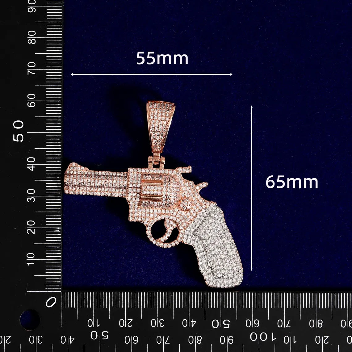 Iced Out Revolver Pendant