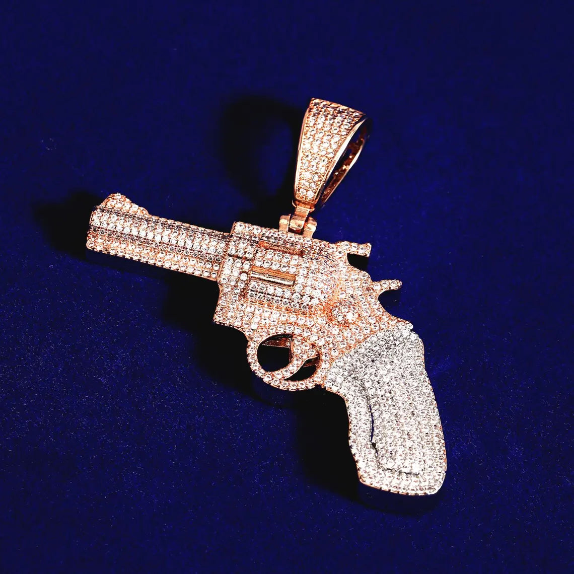 Iced Out Revolver Pendant