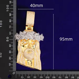 Iced Out Diamond Jesus Pendant