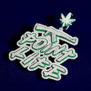Iced Out Point Life Pendant