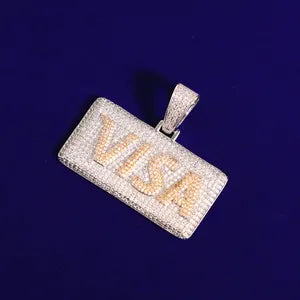 Iced Out Visa Pendant