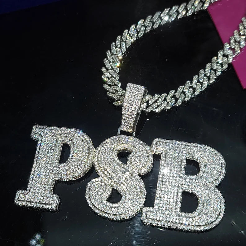 Iced Out Big Numbers Pendant