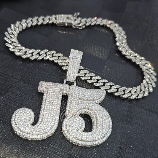 Iced Out Big Numbers Pendant