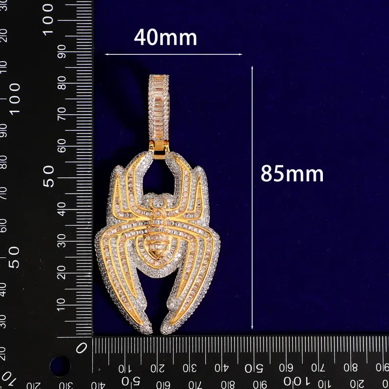 Iced Out Spider Pendant