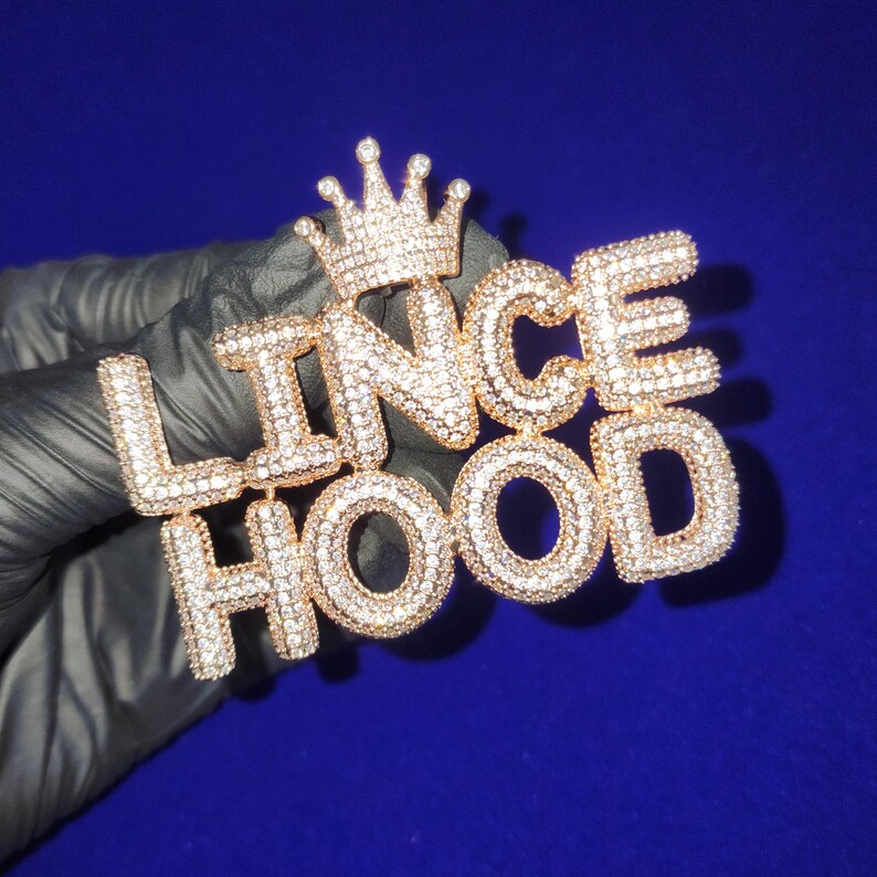 Iced Out Crown Pendant