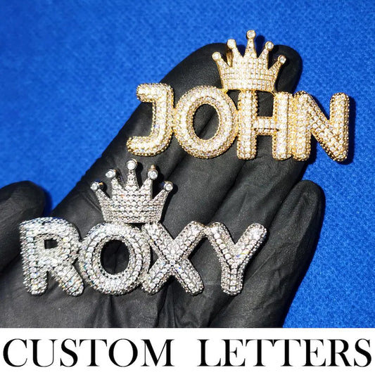 Iced Out Crown Pendant