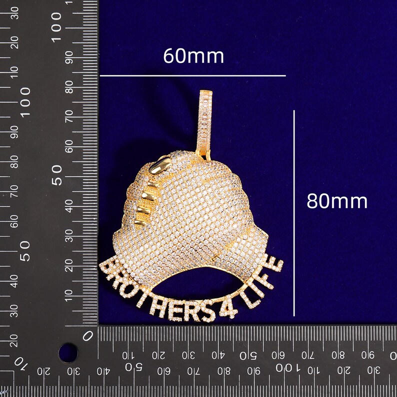 Iced Out Brothers For Life Pendant
