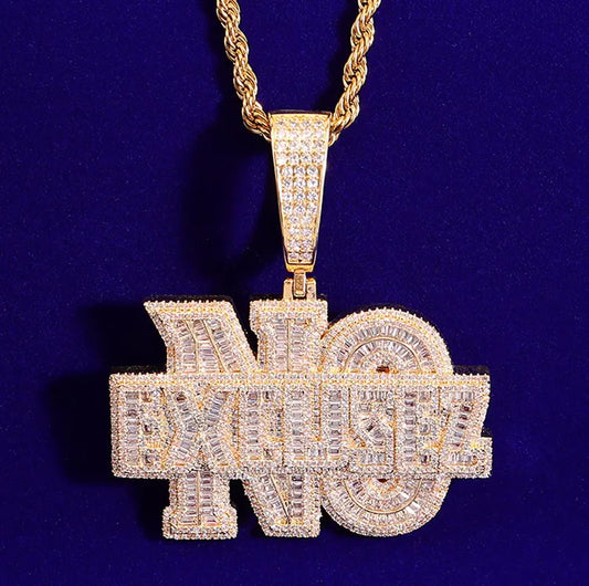 Iced Out No Excusez Pendant