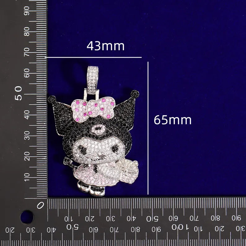 Iced Out Sanrio Cartoon Pendant