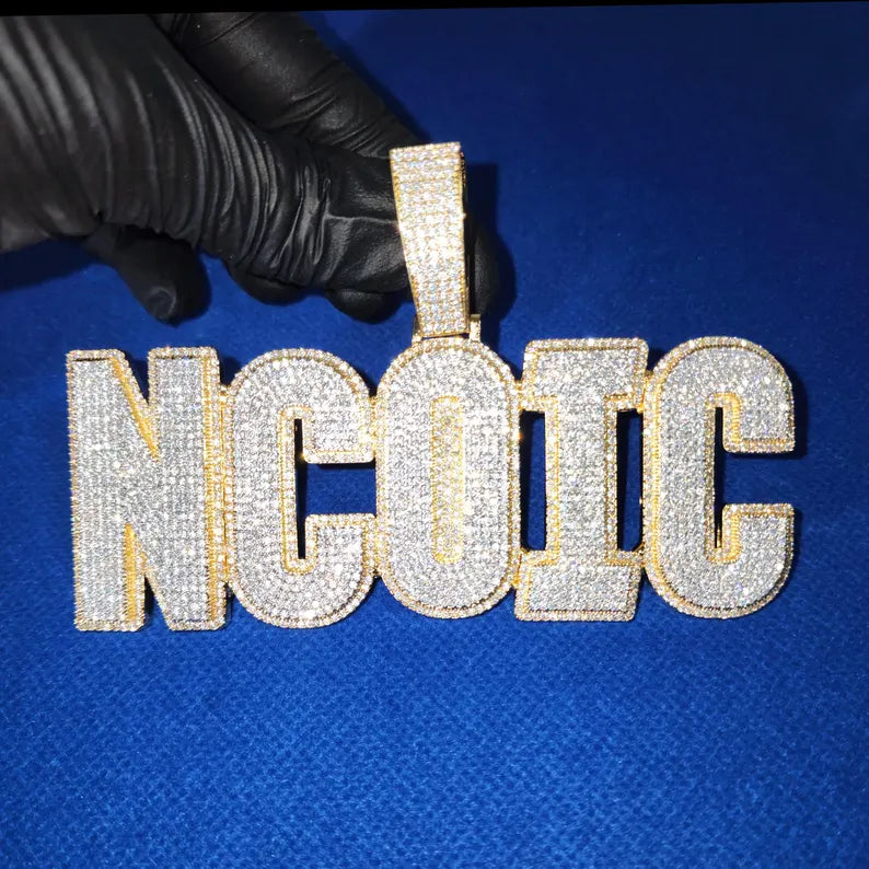 Iced Out Custom Name Pendant