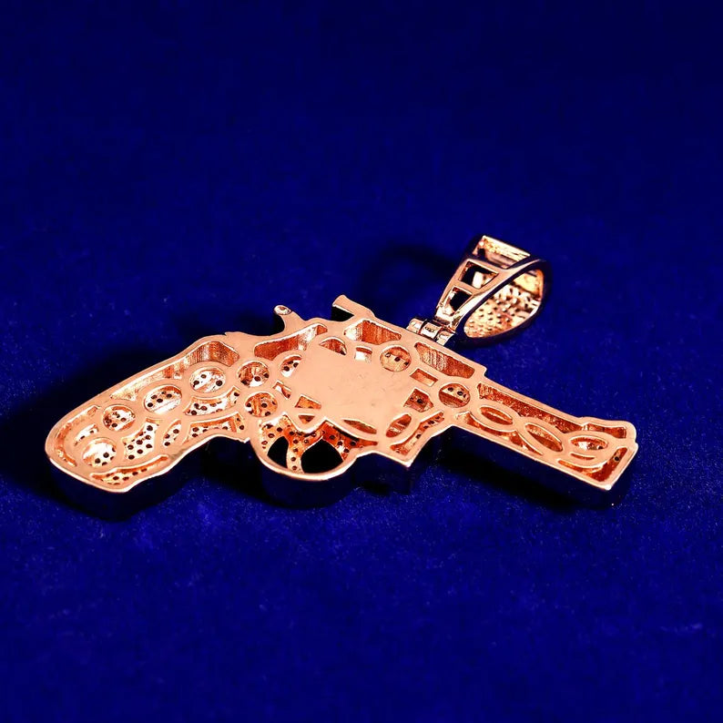 Iced Out Revolver Pendant