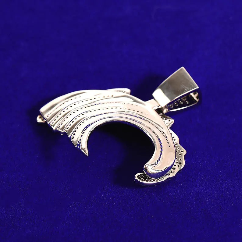 Iced Out Wave Pendant
