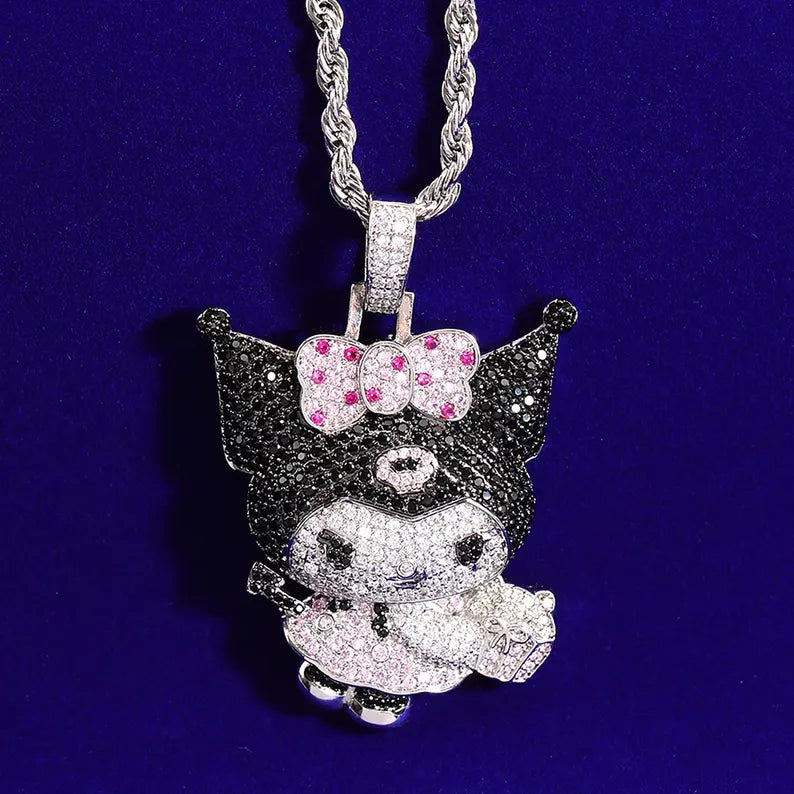 Iced Out Sanrio Cartoon Pendant