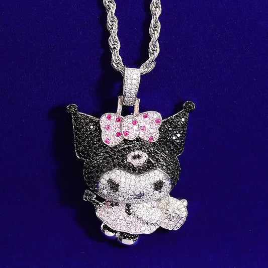 Iced Out Sanrio Cartoon Pendant