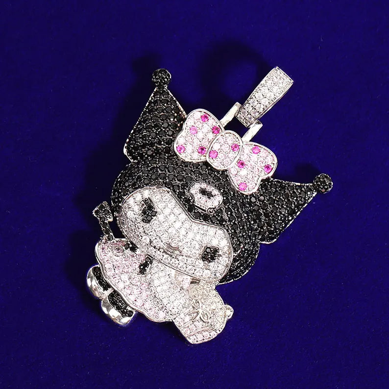 Iced Out Sanrio Cartoon Pendant