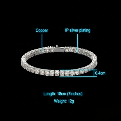 Iced Tennis Bracelet