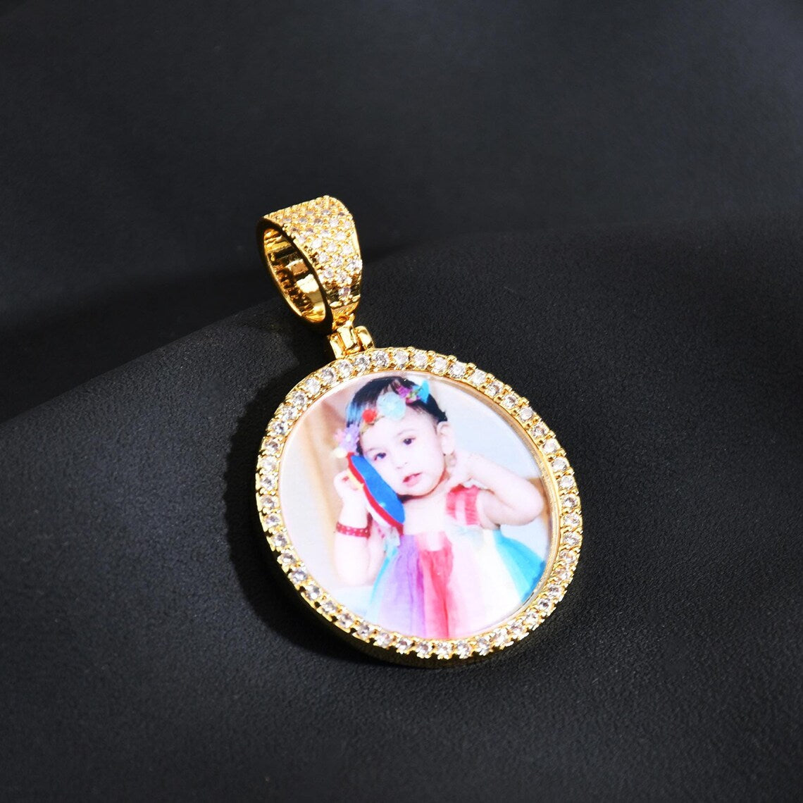 Custom Iced Photo Pendant