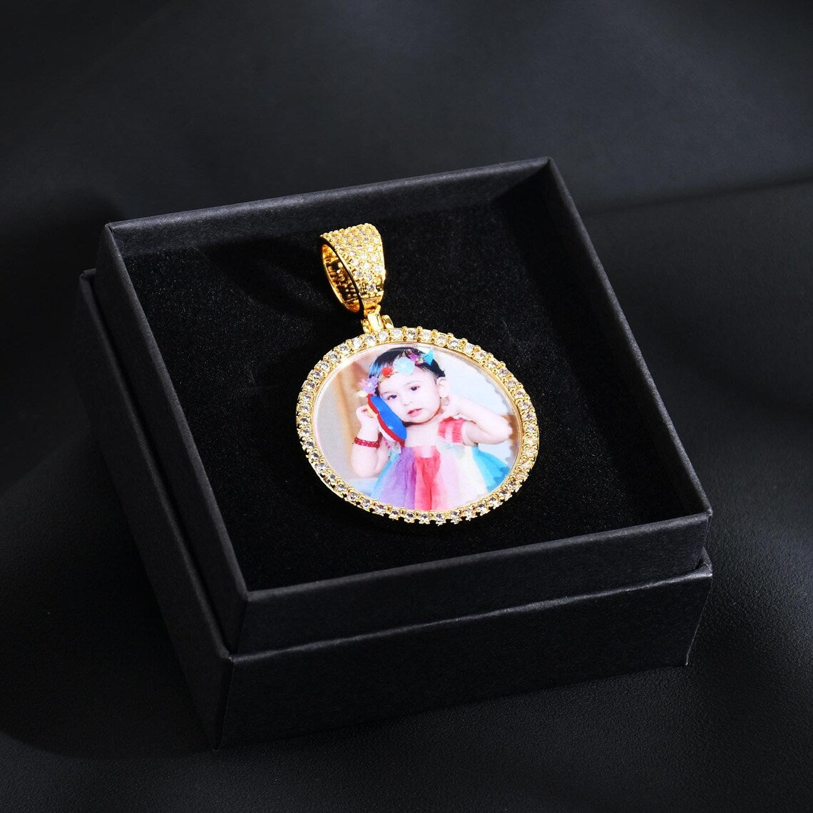 Custom Iced Photo Pendant