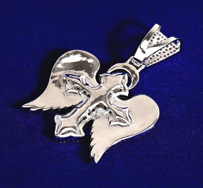 Iced Out Cross Wings Pendant