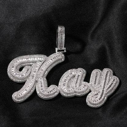 Custom Script Letter Pendant